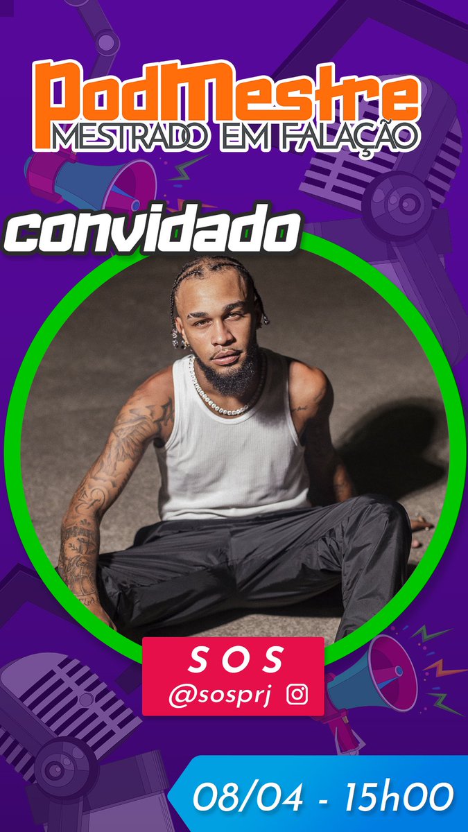 sosprj's tweet photo. amanhã estarei as 15h no @podmestre 
sabemos que promete 💪🏾🔥🧨
CARREIRA SOLO 12H NO YTB https://t.co/1VdP9Hljrg