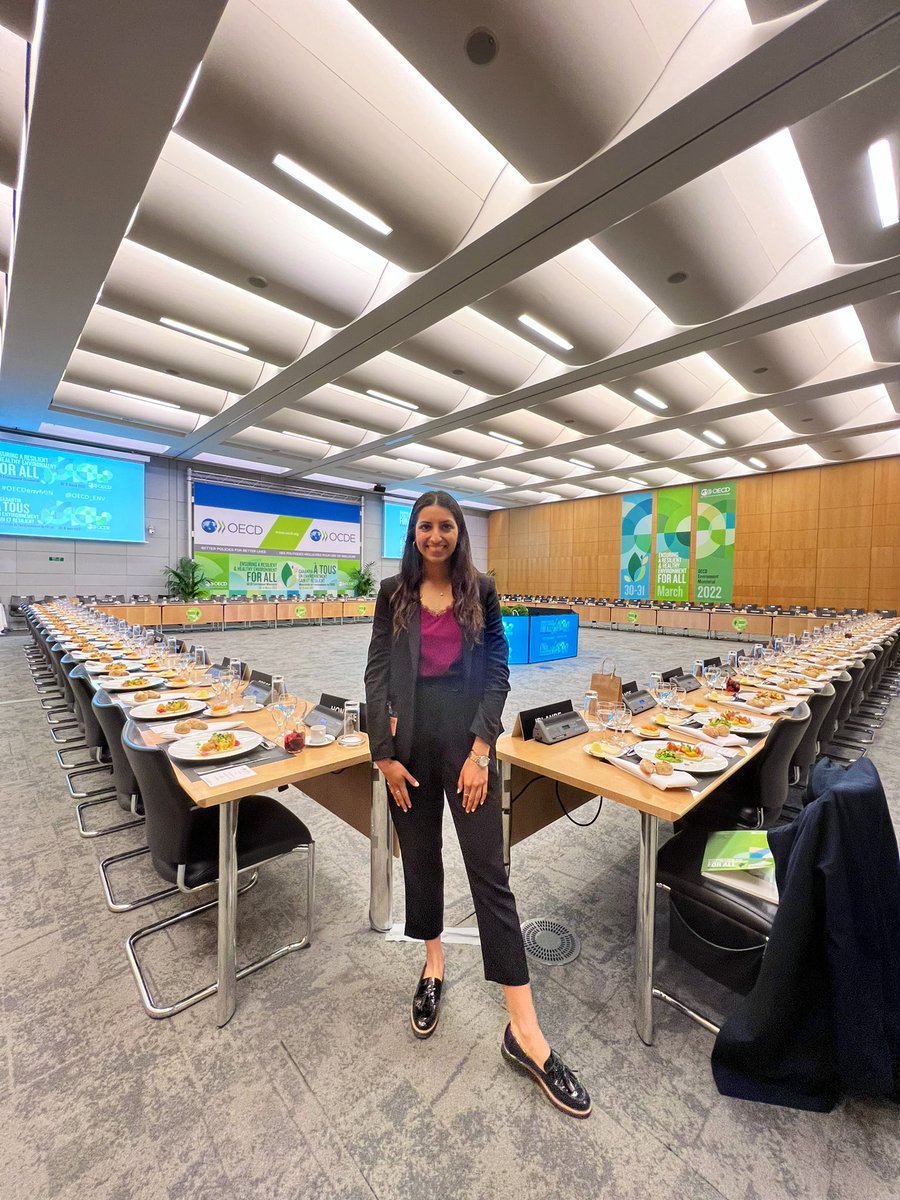 ManpreetDeol_'s tweet photo. Reflecting on last week at @OECD_ENV’s Ministerial and I can’t help but feel an overwhelming sense of gratitude to have been present.

#OECDenvMin #youthwise @CanadaOECD https://t.co/H7NxeE3HdA