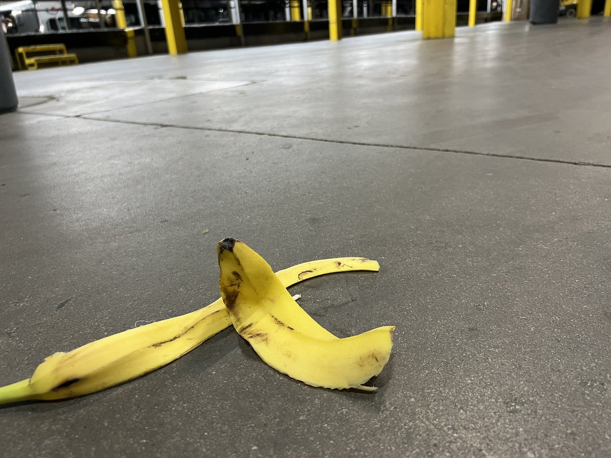 Beware of egress and keep your eyes ahead of your work. Trash, debris, puddles, banana peels are not your friend! Avoid slips and falls! <a href="/RedRiverUPSers/">Red River UPSers</a>