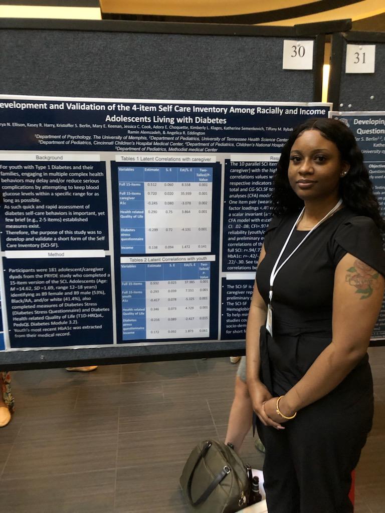 Paul Enlow PhD (@enlowphd) on Twitter photo Come check out Vinkrya Ellison, one of the <a href="/sppdiabetespsy/">Diabetes Peds Psych SPP</a> poster award winners! #thisispedpsych #sppac2022 Come check out Vinkrya Ellison, one of the <a href="/sppdiabetespsy/">Diabetes Peds Psych SPP</a> poster award winners! #thisispedpsych #sppac2022