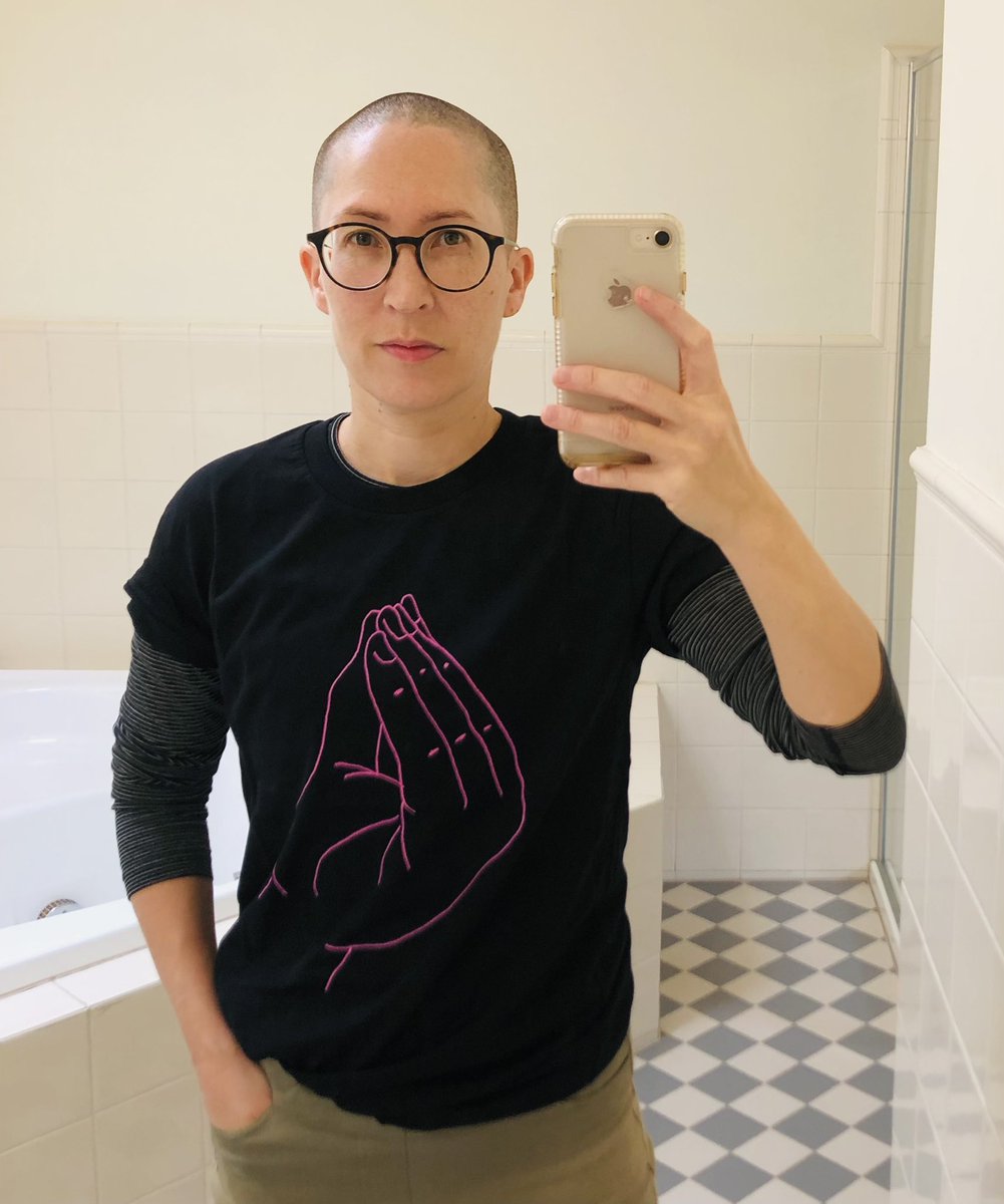 shelleypchan's tweet image. After @natalienaudus made That TikTok I joked that I’d wear this shirt if I ever got a Hugo nom, so—

I’m nominated for Best Novel AND the Astounding! Thank you, thank you, everyone who voted to make this dream come true. And congrats to all my fellow nominees!