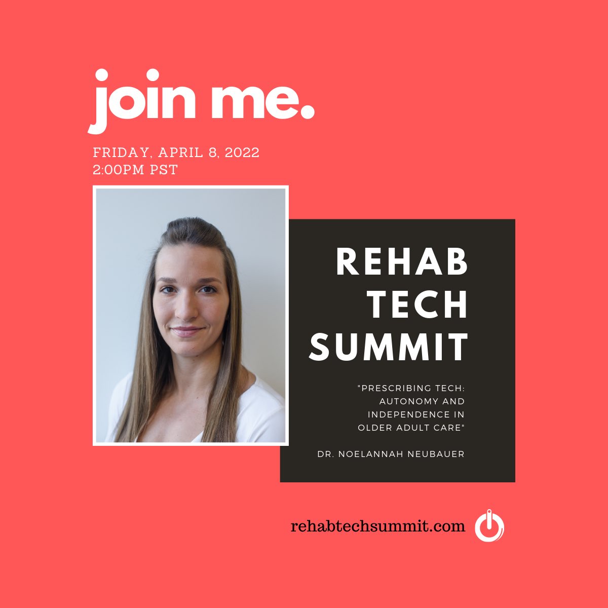Noelannah Neubauer (@noelannah) on Twitter photo Excited to be invited to speak at <a href="/RehabTechSummit/">Rehab Tech Summit</a>’s #AgeTechReview tomorrow to share key points on how AgeTech can be integrated to facilitate the #autonomy and #independence of #olderadults. Feel free to tune in 😊 Excited to be invited to speak at <a href="/RehabTechSummit/">Rehab Tech Summit</a>’s #AgeTechReview tomorrow to share key points on how AgeTech can be integrated to facilitate the #autonomy and #independence of #olderadults. Feel free to tune in 😊
