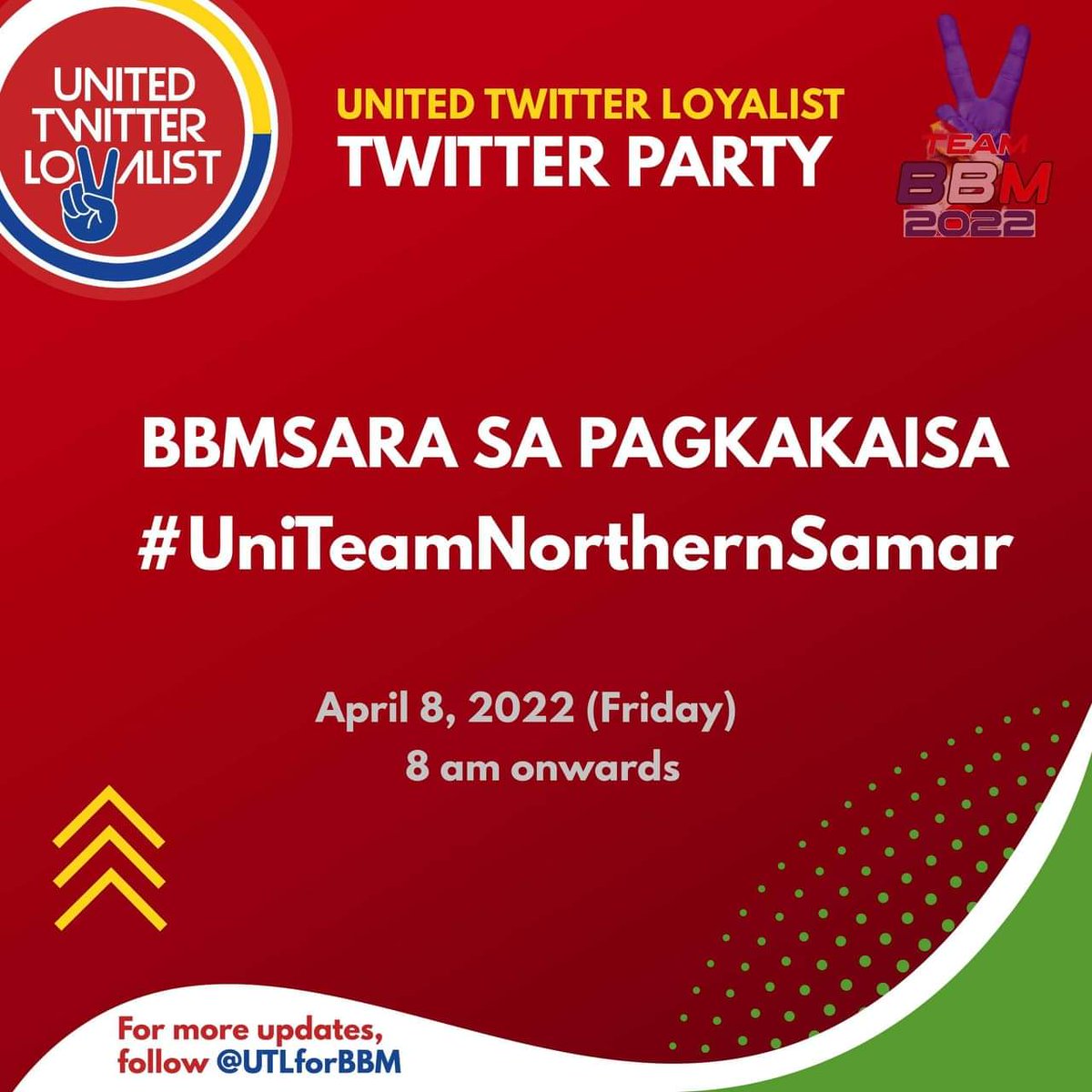 GodOf_Thunder16's tweet photo. lezz'go sama sama tayo..

BBMSARA SA PAGKAKAISA

#UniteamNorthernSamar https://t.co/srhLeRHT7C