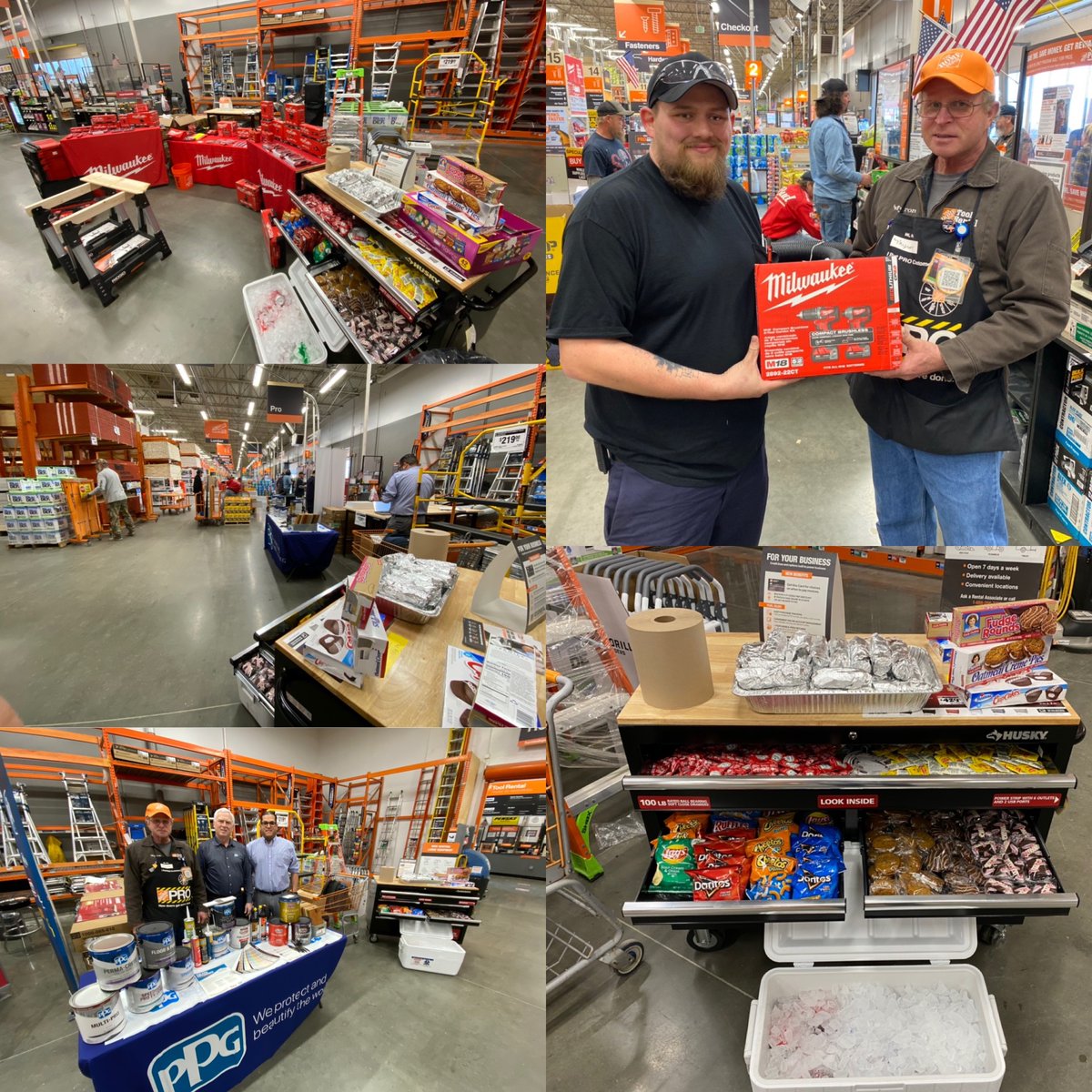 Sean Gary (@seangary_hd) on Twitter photo Been a great 2 days appreciating our Pro’s here at #0745 food, prizes, and giveaways from some of our great vendors! <a href="/MilwaukeeTool/">Milwaukee Tool</a> <a href="/PPG/">PPG</a> <a href="/BethGilbertTHD/">Beth Gilbert</a> @AndreaMcTHD @homedepot #proappreciation #pro #thd #thehomedepot #lebanon #milwaukee #ppg #giveaway #toolchestfooddisplay Been a great 2 days appreciating our Pro’s here at #0745 food, prizes, and giveaways from some of our great vendors! <a href="/MilwaukeeTool/">Milwaukee Tool</a> <a href="/PPG/">PPG</a> <a href="/BethGilbertTHD/">Beth Gilbert</a> @AndreaMcTHD @homedepot #proappreciation #pro #thd #thehomedepot #lebanon #milwaukee #ppg #giveaway #toolchestfooddisplay