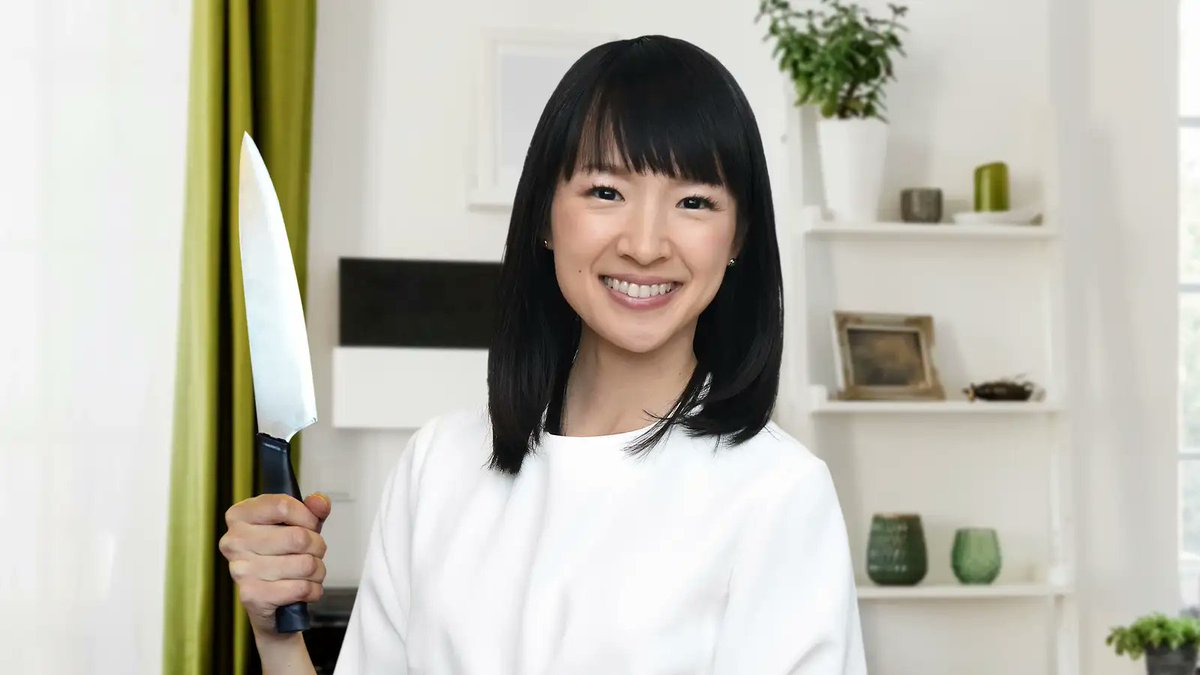 Smiling, Knife-Wielding Marie Kondo Orders Followers To Leave Behind Cluttered Physical Forms bit.ly/3DXf8qv