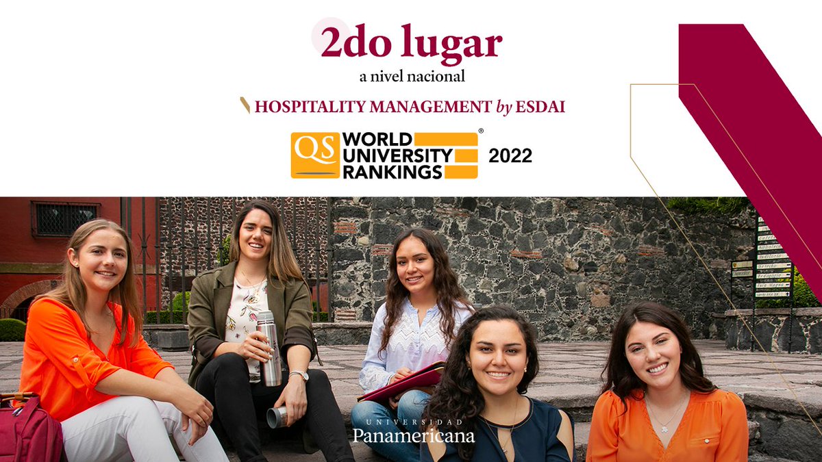 UPMexico's tweet photo. Y también nos llevamos el 2do lugar a nivel nacional con Hospitality Management by @esdai.

¡Muchas felicidades a toda la comunidad universitaria que hace posible este logro! 

Aquí te contamos todos los detalles: https://t.co/15DcAAdT7m
#OrgulloUP #RankingsHighlights https://t.co/tRfbbb691S