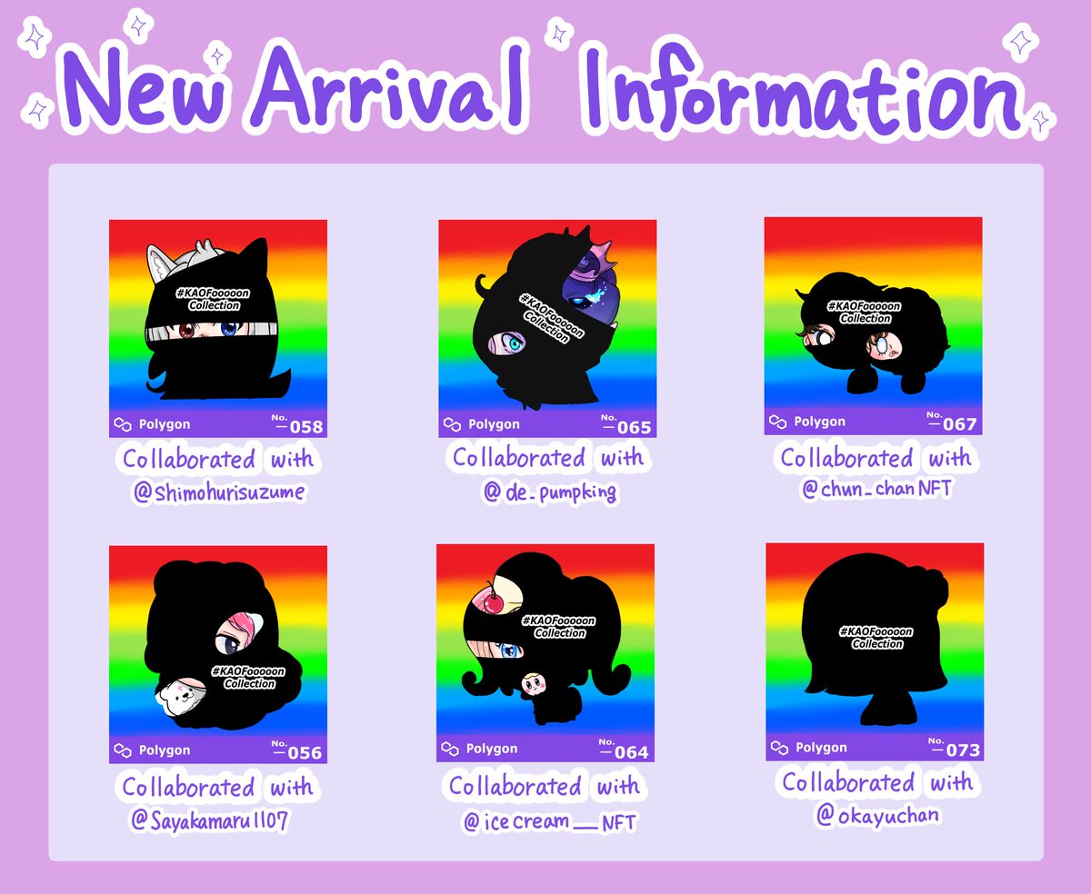 COMING SOON 🔜 

New special cuties will join in collection😘💕

First cuties gonna be the one collaborated with ぱんぷキングさん<a href="/de_pumpking/">🎃ぱんぷキング-がろ</a> and さやかさん<a href="/sayakamaru1107/">さやか</a> 

Don’t forget to check it out!! 

opensea.io/collection/kao…