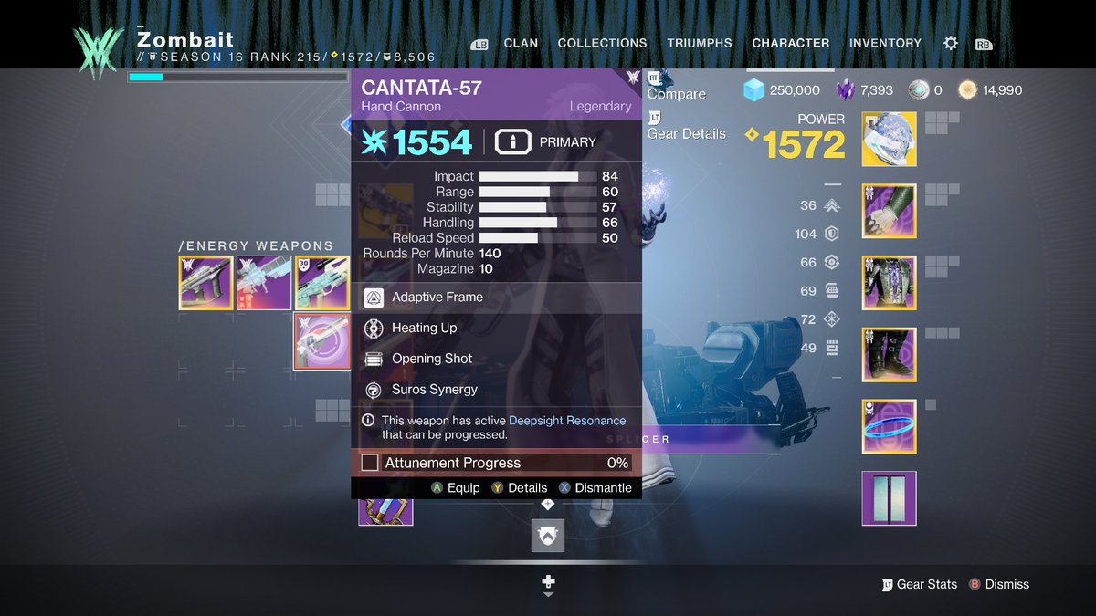 ZombaitX's tweet image. Another day, another supposed pinnacle reward that does nothing for my level because its level isn&apos;t actually higher than what I already have for its slot. Ugh. @DestinyTheGame 2&apos;s developers waste our time with these absurd randomized grinds. #Destiny2 #GameDesign #BadGameDesign