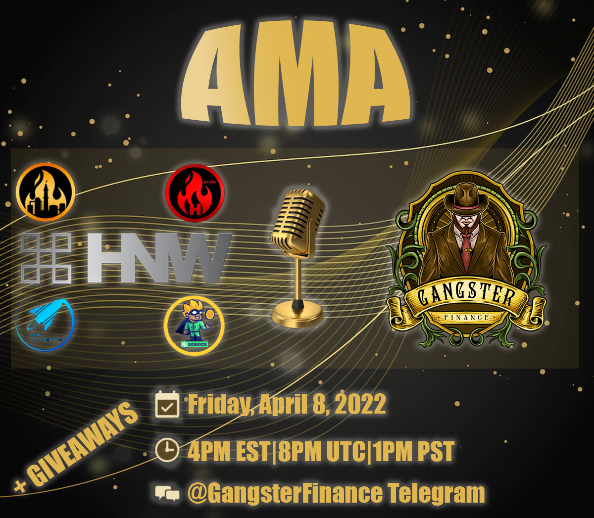 Michal (@michal_845) on Twitter photo Come join us at the #AMA tomorrow‼
<a href="/GangsterFinance/">Gangster Finance</a> 
hosting
<a href="/Official_HNW/">HNW Launch Network</a> 
Join here 👇
t.me/GangsterFinance
#HNW #GFI #HFUEL #SK #CRO #BNB #cryptocurrecy #Crypto #CryptocurrencyNews #CryptoNews #DeFi #cryptocurrencies #100xGem #BTC #Bitcoin #BinanceSmartChain #Binance Come join us at the #AMA tomorrow‼
<a href="/GangsterFinance/">Gangster Finance</a> 
hosting
<a href="/Official_HNW/">HNW Launch Network</a> 
Join here 👇
t.me/GangsterFinance
#HNW #GFI #HFUEL #SK #CRO #BNB #cryptocurrecy #Crypto #CryptocurrencyNews #CryptoNews #DeFi #cryptocurrencies #100xGem #BTC #Bitcoin #BinanceSmartChain #Binance