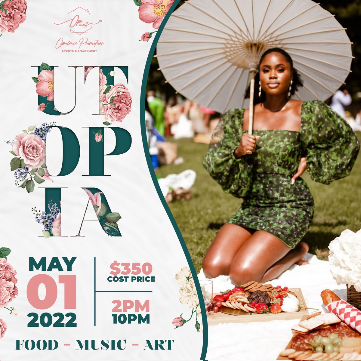 Clarke8681's tweet photo. On Sunday May 1st Experience the fusion of  FOOD, MUSIC &amp; ART at UTOPIA..... 

Online Tickets are available: 
https://t.co/TVTfrCuBG1 

Follow: @opevents (IG) 

#UTOPIA #FOOD #MUSIC #ART #JAZZ #SOCA #TOBAGO #TRINIDADANDTOBAGO  #PARADISE #LOVE #LIVE #FASHION #LIFESTYLE  #PICNIC https://t.co/3wntZCH9Ny