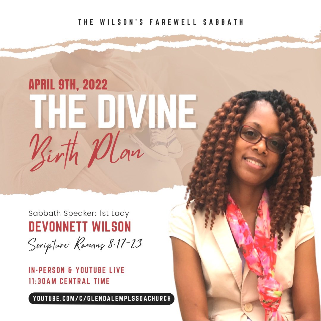 God has something special for you this Saturday, April 9th! (It’s also our 1st Lady’s Birthday!)