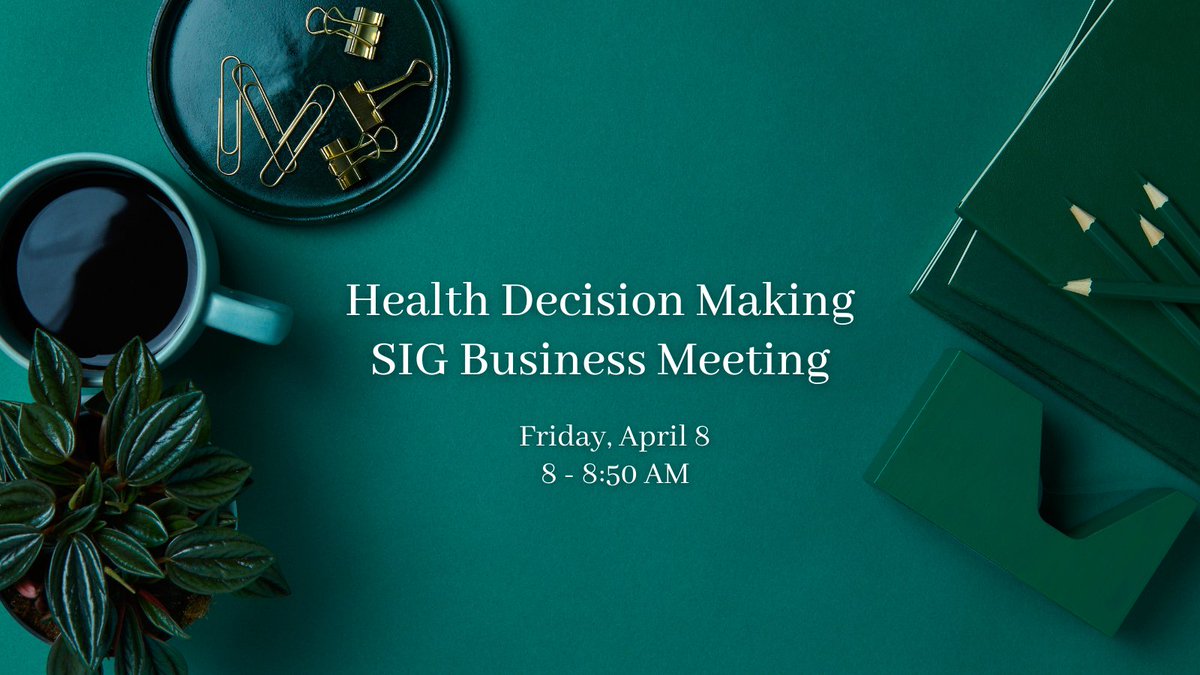 SBM Health Decision Making and Communication tweet media