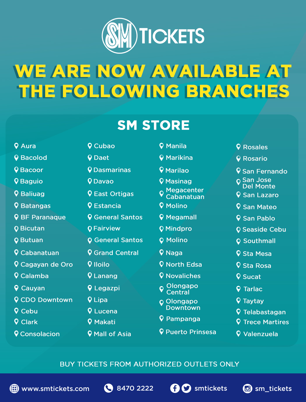 SM Tickets on Twitter "Don’t to redeem your tickets at the