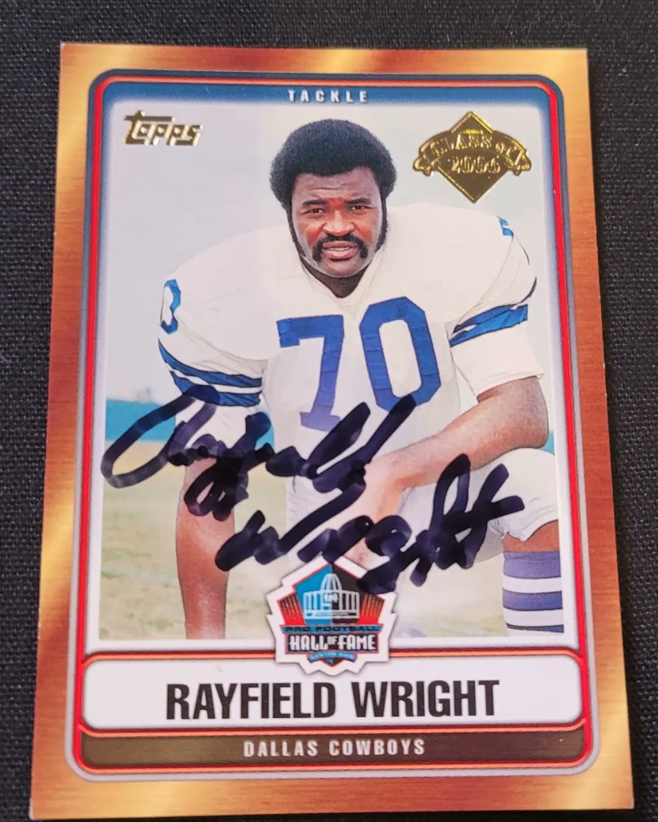 msbrowntatum's tweet photo. A true legend. Rest in peace Rayfield. Grateful you gave this to me a few months ago.#rayfieldwright #DallasCowboys #nflhalloffame @dallascowboys @NFL https://t.co/xddRrYZmza