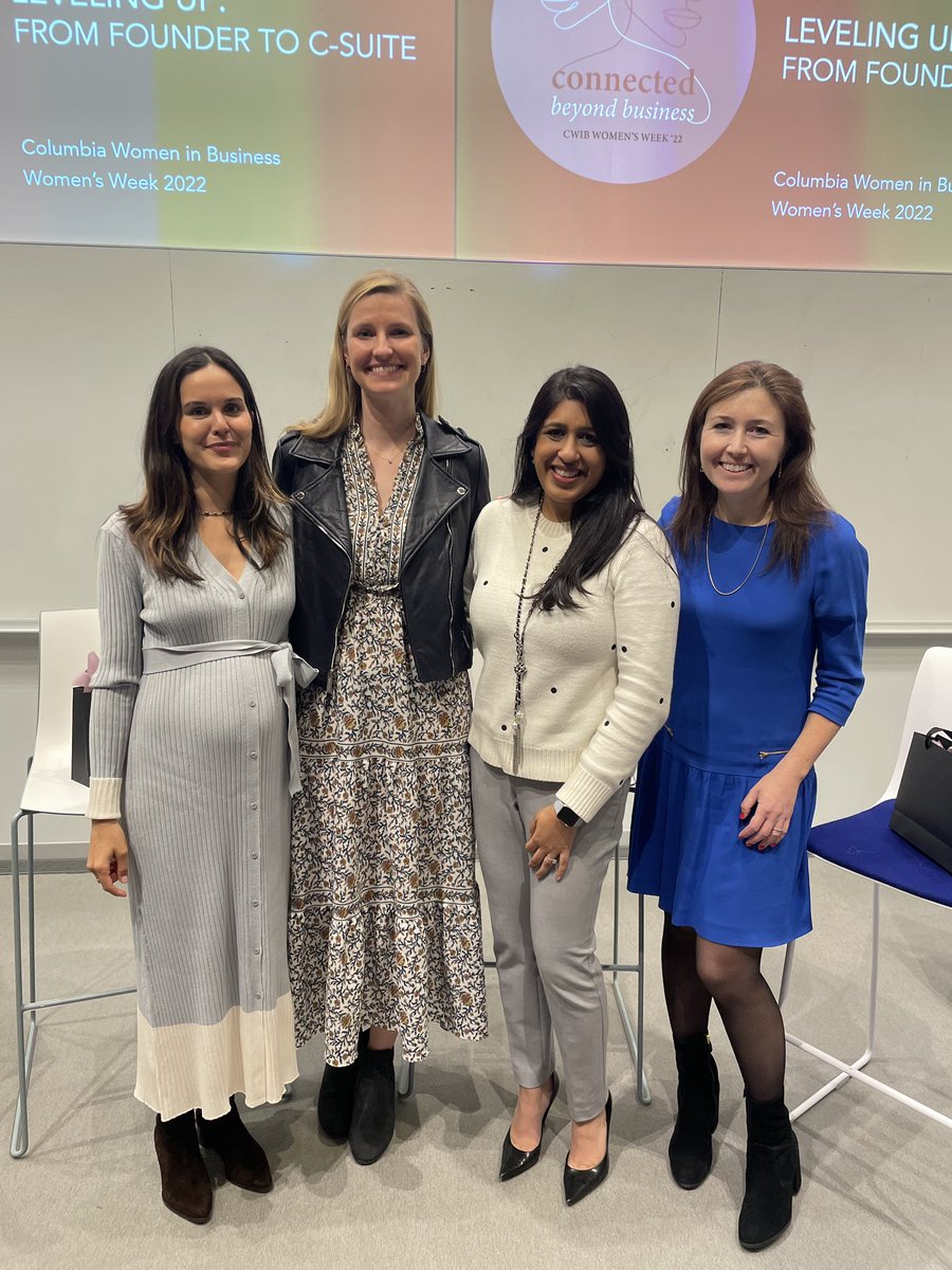 Female founder panel for the win ✨
<a href="/AmplifyherVC/">Amplifyher Ventures</a> <a href="/megcrossbreed/">Meghan Cross Breeden</a> <a href="/OOVAlife/">Oova | The Fertility Translator</a> <a href="/CWIBatCBS/">CWiB</a>