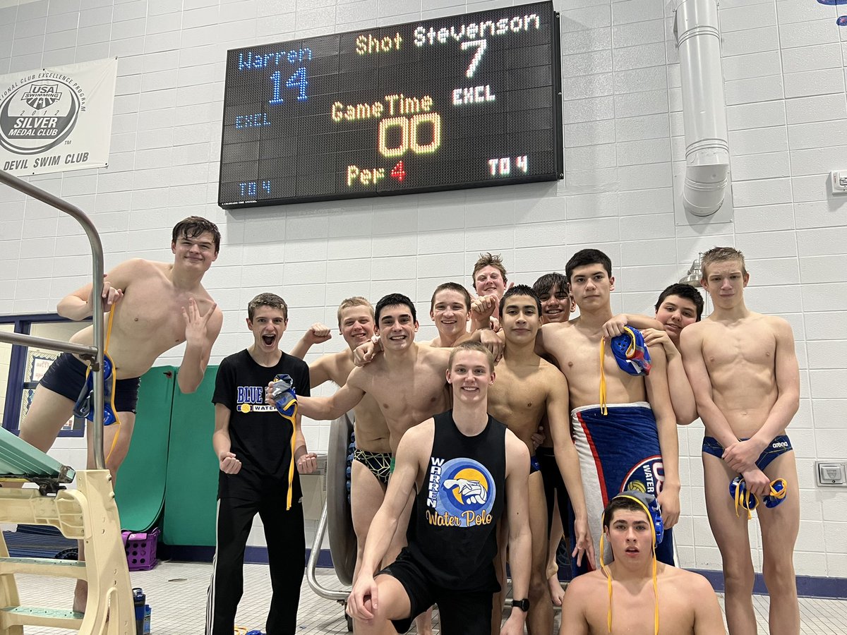 Tonight was a great night at O’Plaine! Varsity lost to Stevenson 18-8 but played an outstanding game then JV made history beating Stevenson 14-7! First water polo W against Stevenson on any level in water polo! So proud of this team!!! 💙💛💙💛💙