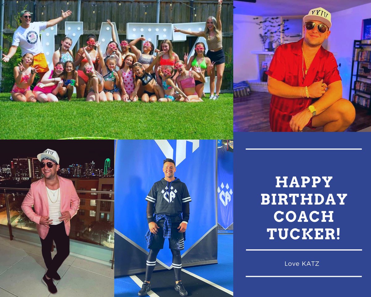 Wishing Coach <a href="/tuckerhunter_/">Tucker Hunter</a> a huge HAPPY BIRTHDAY 🎉🎂🎈🎁 We love you so much! 
#happybirthday #itsyourbirthday #celebrate #katzlovecoachtucker
