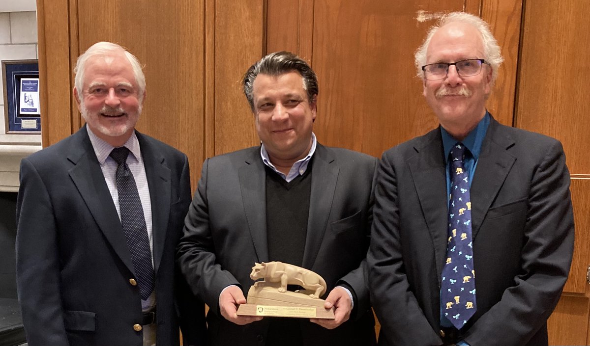 Ross Hardison (@rosshardison) on Twitter photo Congratulations to Manolis Dermitzakis <a href="/dermitzakis/">Manolis Dermitzakis</a> for his Outstanding Science Alumni Award from <a href="/PSUScience/">Penn State Eberly College of Science</a>. He got his Ph.D. here with Andy Clark, with some of the earliest description of variation in gene expression among individuals. Pic with Manolis and Steve Schaeffer. Congratulations to Manolis Dermitzakis <a href="/dermitzakis/">Manolis Dermitzakis</a> for his Outstanding Science Alumni Award from <a href="/PSUScience/">Penn State Eberly College of Science</a>. He got his Ph.D. here with Andy Clark, with some of the earliest description of variation in gene expression among individuals. Pic with Manolis and Steve Schaeffer.