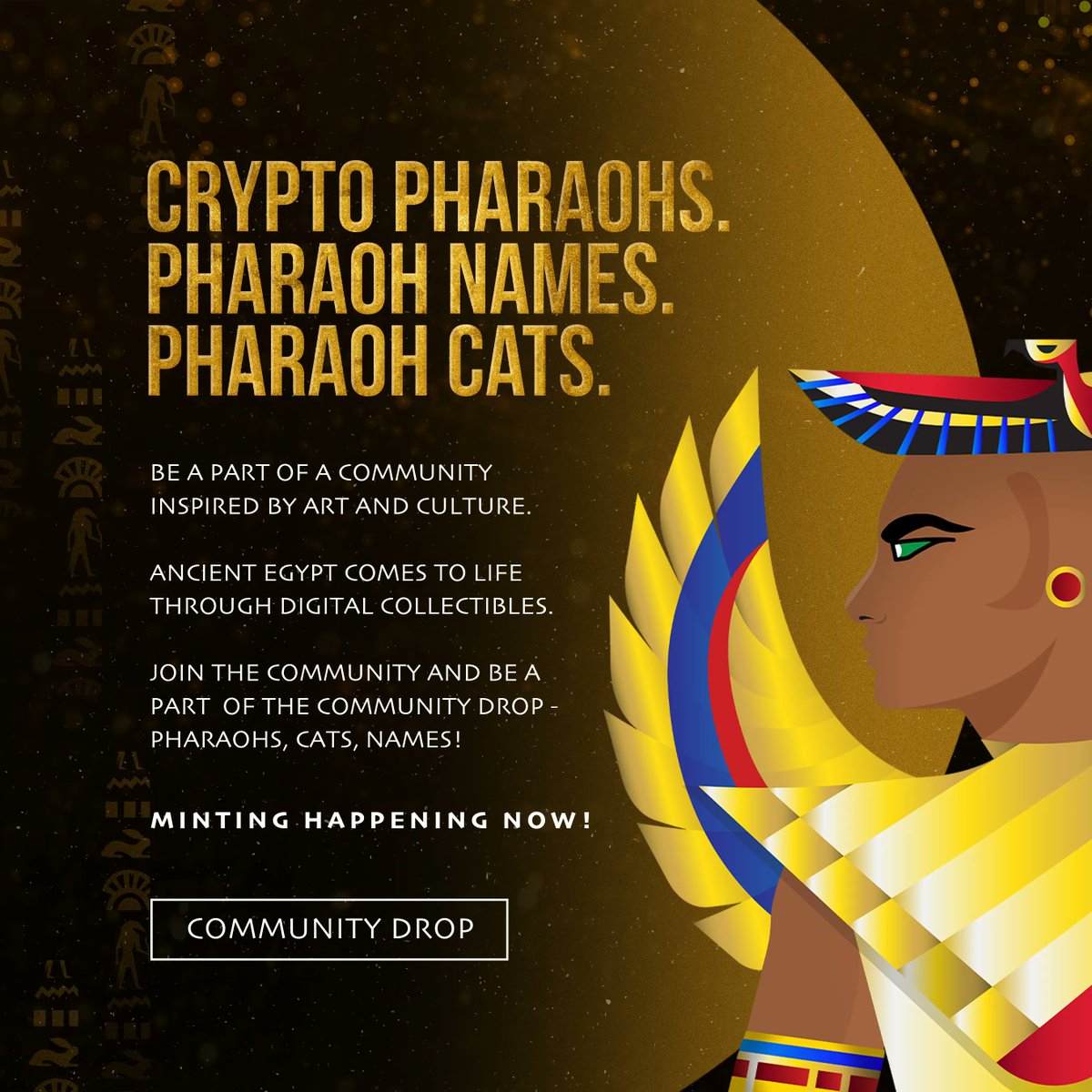 CryptoPharaohs_'s tweet photo. The divine hour has arrived.
The gods must have their will become reality.
Now, #TheGateOpens https://t.co/ekdw33mAMb