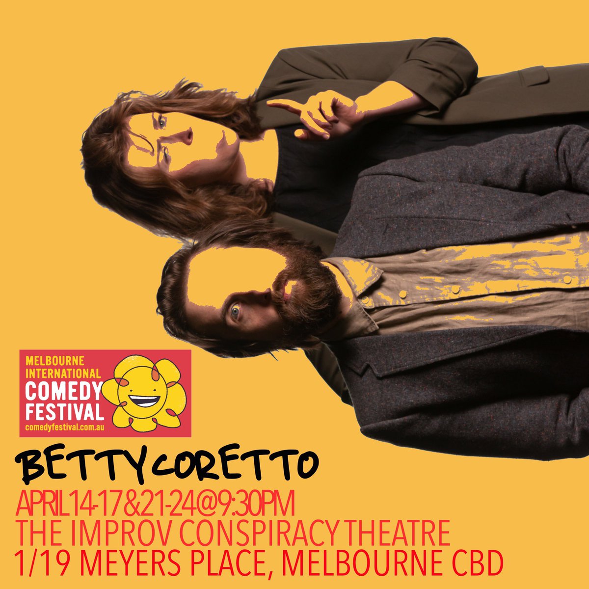 milroypants's tweet photo. Here are some things in BETTY CORETTO I'm really excited to show you next week: 
Sad faces on fingers. 
Just a very normal Grand Designs ep.
A "this one's for Carly" Eliza Doolittle sing.
@Broni being possessed. 

Please come x https://t.co/4qNqCtBKOd