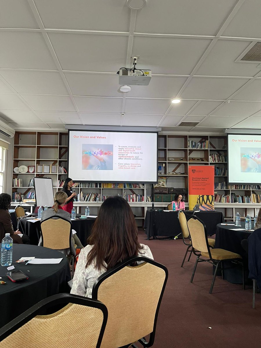WARC_USYD's tweet photo. @WARC_USYD Strategy Day 2022 kicked off at the historic #qstation this morning 🌄 Looking forward to a day of collaboration & interesting ideas!💡Here Academic Director @clara_chow opens up the day with an overview of our WARC values, history and aims for the future! @syd_health https://t.co/Swvc1kje99