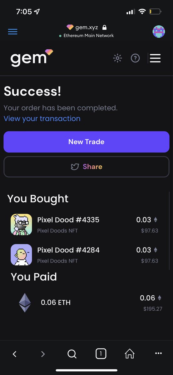 Had to grab 2 more before the games released on Saturday. From .01 to .03 just today. If <a href="/FelineFiendz/">Fiendz</a> &amp; <a href="/SpaceRiders_NFT/">Space Riders</a>  did it. We can do it. LFG!! @PixelsinSpace_