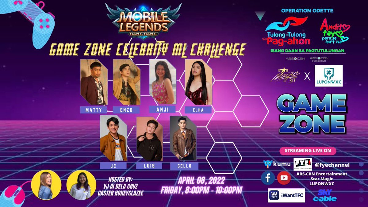 starhuntabscbn's tweet photo. We saved the best for last! Our celebrities go head-to-head to see who is the best celebrity player in the Land of Dawn! ๐ซ
Sino-sino kaya ang mga magwawagi sa Game Zone Celebrity ML Challenge? โค๏ธ๐๐
#TulongKapamilya
#AnditoTayoParaSaIsatIsa
#StarMagicGameZone https://t.co/2R7pKMd7Ey