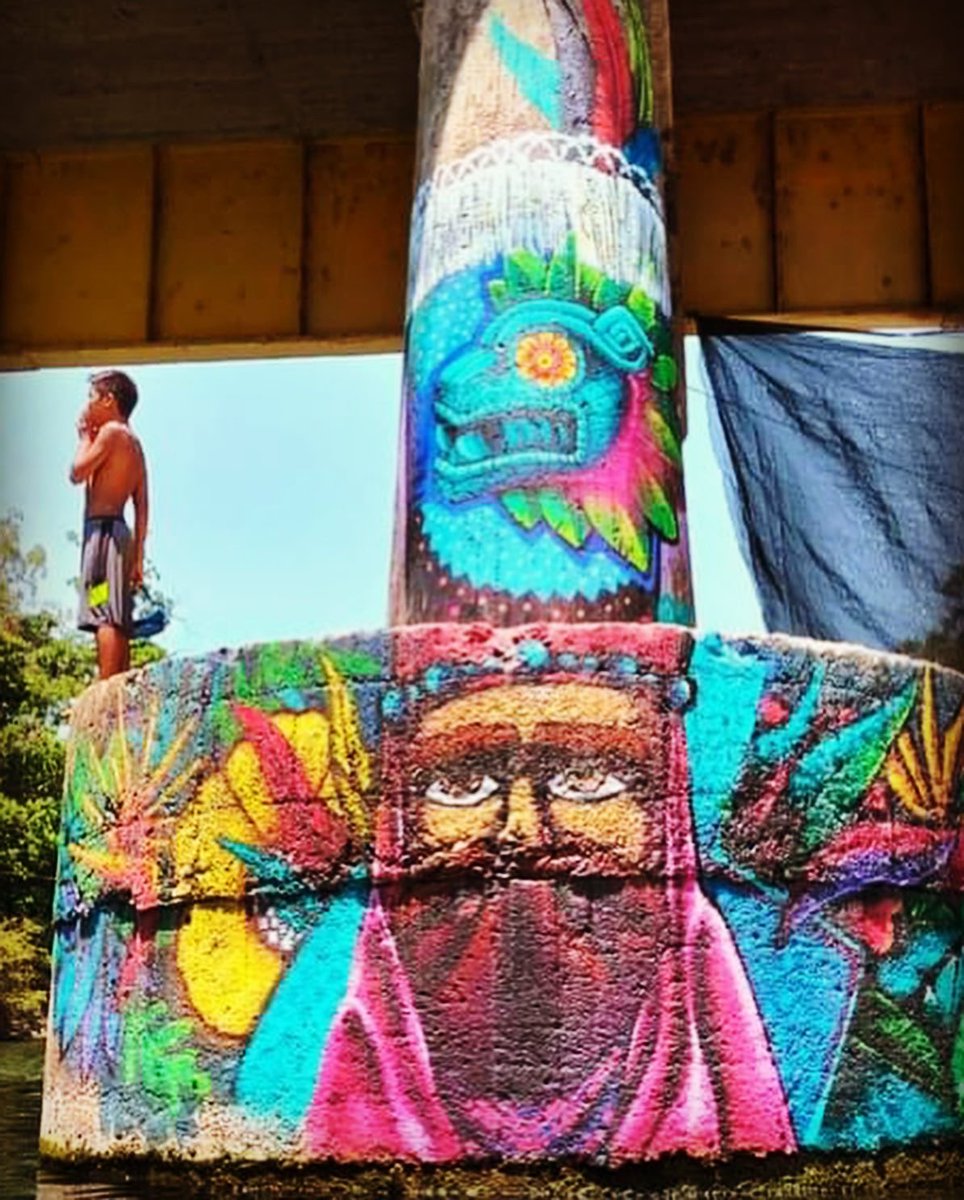 juanangel_fb's tweet photo. Mira el nuevo mural del Río de Tehuixtla
El río Amacuzac en su paso por #Tehuixtla, #Jojutla, es uno de los destinos predilectos en #SemanaSanta.🌼🌞🌴
El río está tan vivo como nuestros colores y tradiciones,
Un trabajo de #Querson, #Boser, #Fova y #Noise Ask #Bace
#alexvazquez https://t.co/d7Tm8Xe3ul