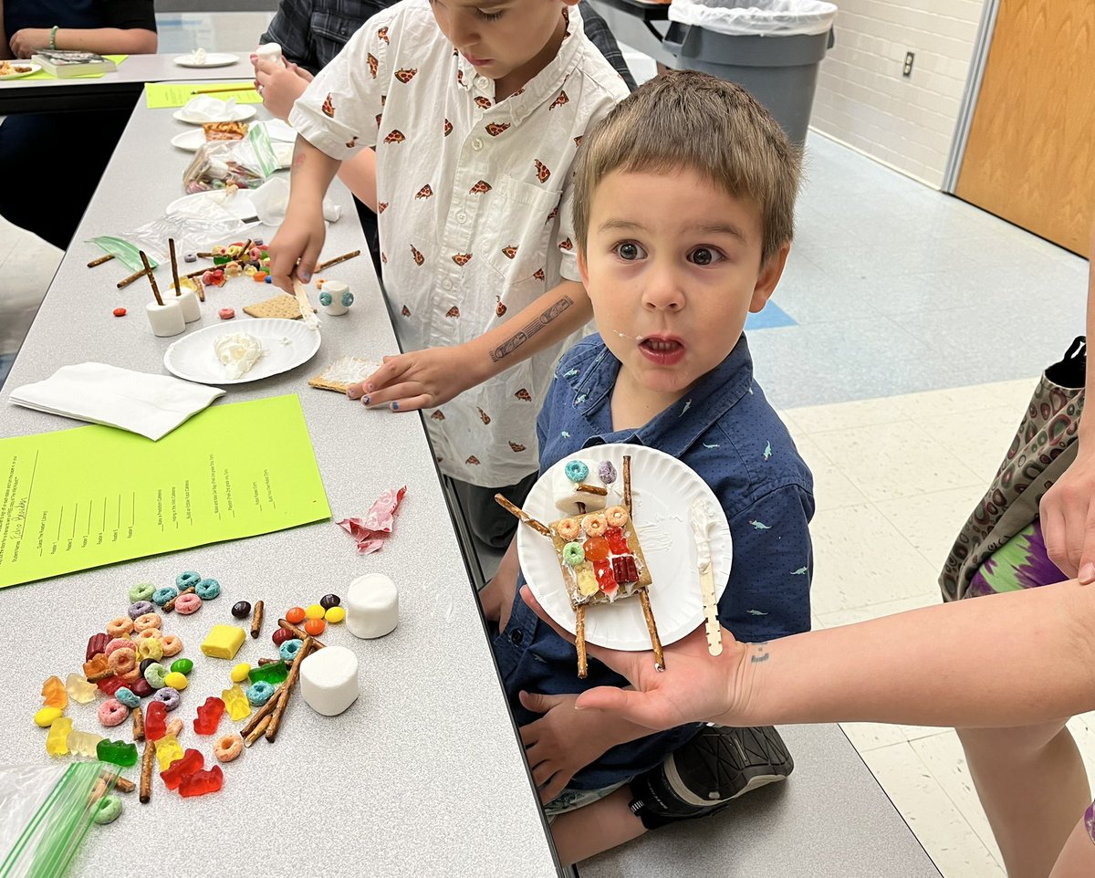 GFESWildcats's tweet photo. AMAZING kick-off for Comal Reads!We had a “Guess the reader”,face painting,camouflage a robot,build an edible robot,make a prediction,robot races, create your own robot,&amp;early literacy stations.Remember to start reading The Wild Robot tomorrow as a family!📚#comalreads @cisdnews https://t.co/wQFYWFCWRQ