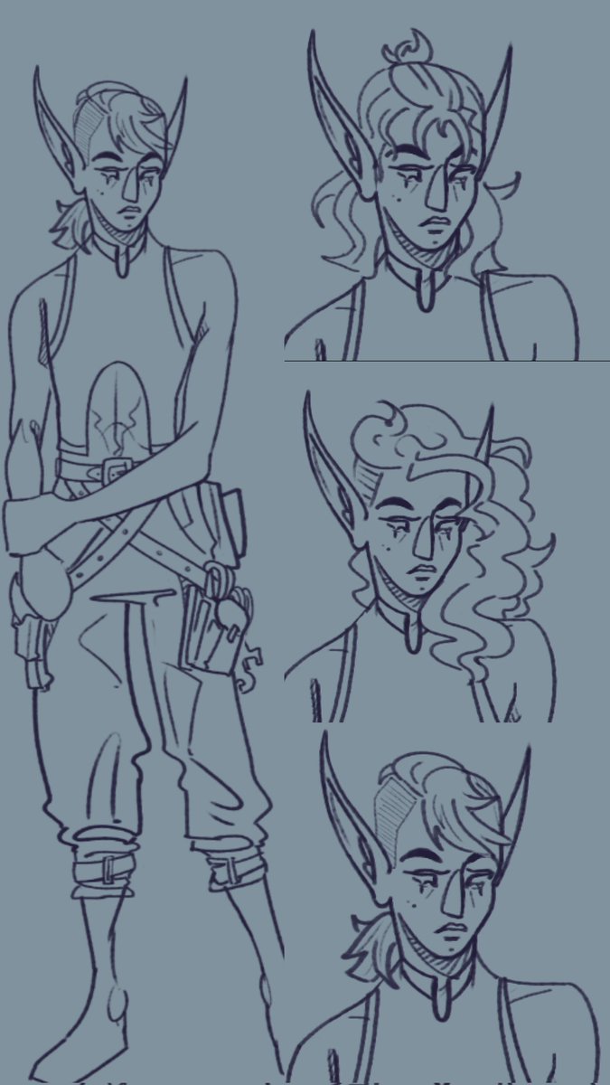 bifurious_rez's tweet photo. just some concept sketches of a new dnd character his name's Pryderi.... he's gonna be an artificer.... https://t.co/plhouUdFCw