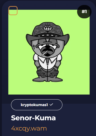 senorLupe's tweet photo. LUPE TWIITERS GIVEAWAYS!!🔥

SENOR-KUMA SN#1 !

JUST HAS TO FOLLOW 
LUPE Y @KryptoKumas  
AN RT IS!!

I CHOOSE IS WINNERS END OF FRIDAY MANANA!! GOOLUCK!! https://t.co/nikApX4DON
