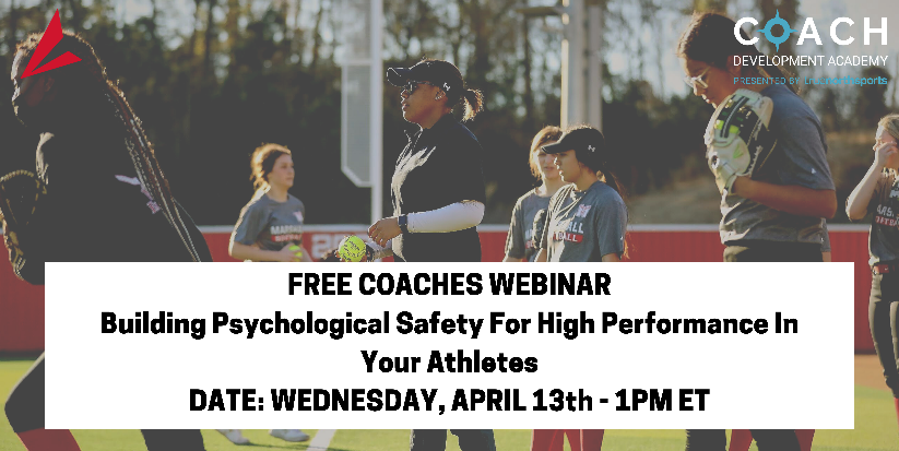 Coaching and teaching young student athletes can be stressful, but register here to learn how to help them understand their emotions and combat them.  Wed. April 13th at Noon central.  bsnsports.com/ib/growinglead… #coachdevelopment #free #theheartofthegame