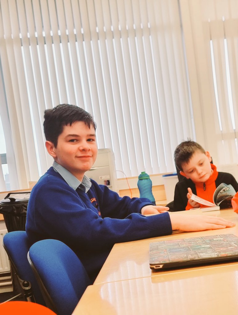 MsShortall's tweet image. Finally able to hold our whole day Readathon with some of our 1st Years as a reward for their engagement with independent reading 📚 Topped off nicely by a lunch time pizza party and movie. Thanks for hosting such a fun day @ColEoinLib ! 🙂 #readingforpleasure #fun @CFingla 🍕❤️