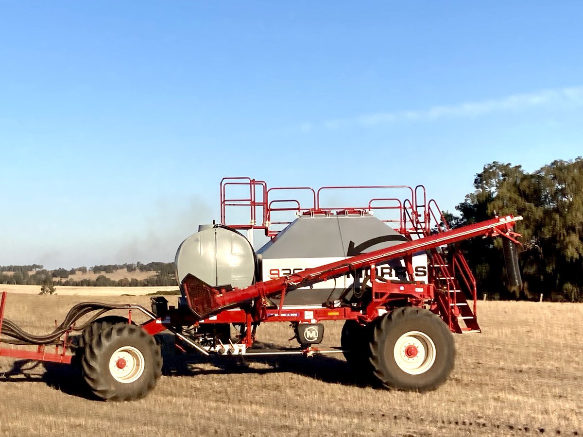Another Morris 9365 ICT air cart with 5000L ready to go near Williams, Western Australia. ⁦<a href="/Morris_Seeding/">Morris Equipment</a>⁩ ⁦<a href="/Morris_Aus/">Morris Australia</a>⁩ ⁦<a href="/LQSystems/">Liquid Systems (SA)</a>⁩