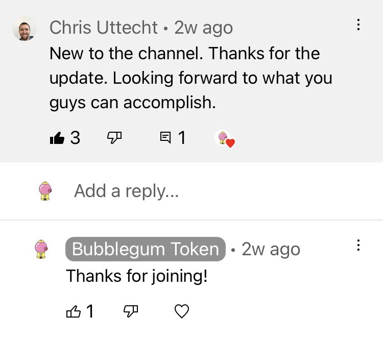 1st Winner, of a cool 100 million Bubblegums, is “Chris Uttecht” from YouTube!! 🎉

Send me a DM to collect your winnings

#airdrop #AirdropCrypto #altcoins #Giveaways #Dapp #BSCGem