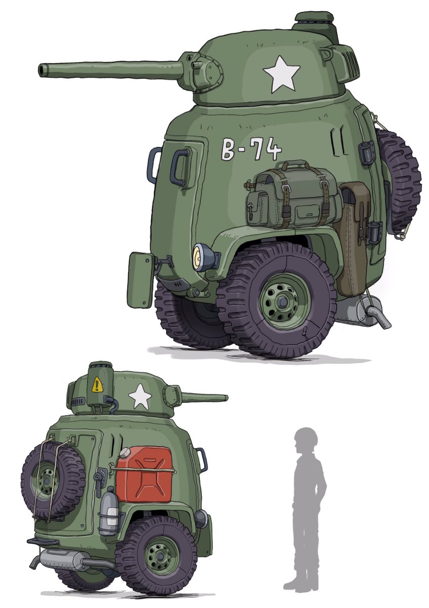 「#メカ #イラスト #illustration 
楽しい戦車を描きました 」|がとりんぐ三等兵のイラスト