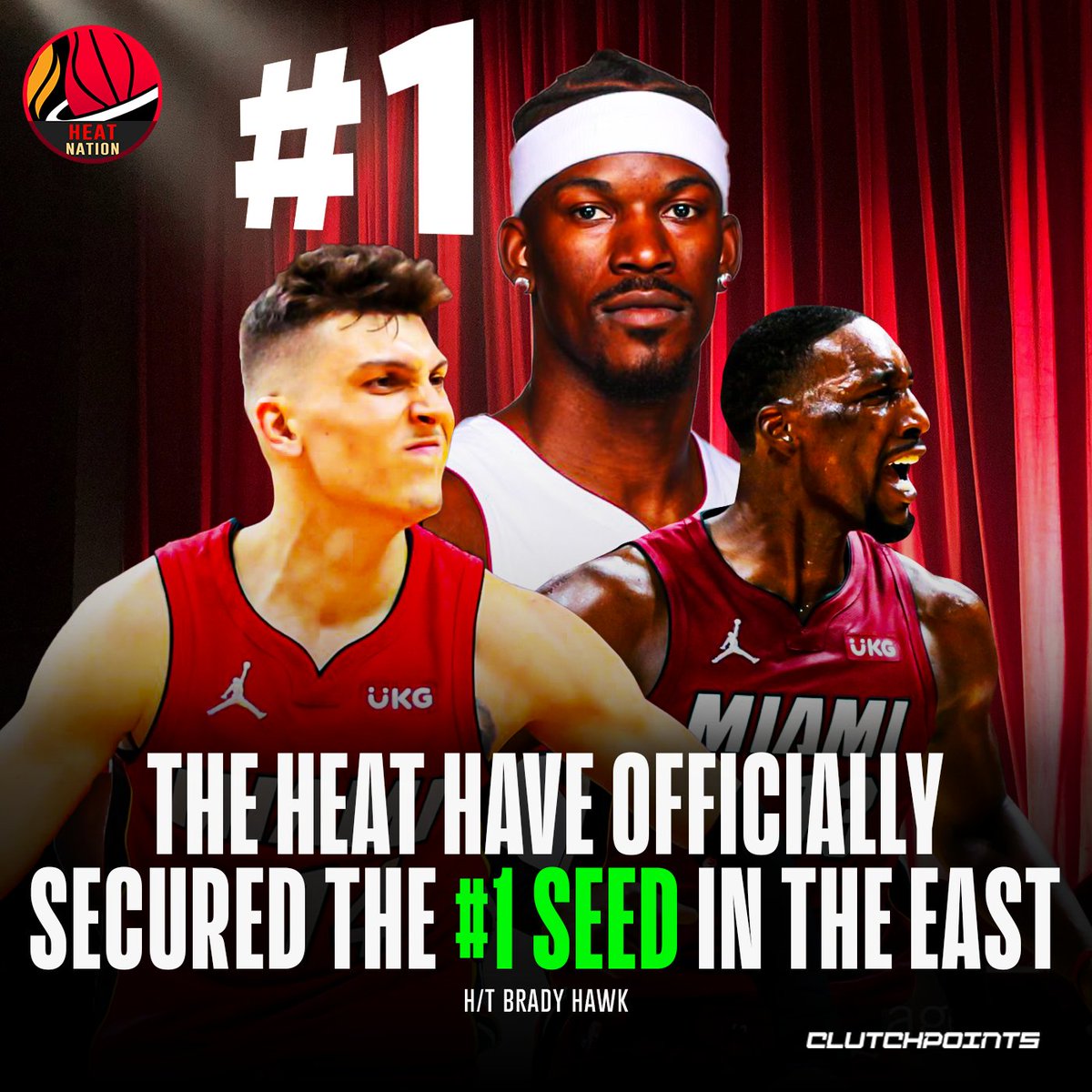 HeatNationCP's tweet photo. The Heat have gained homecourt advantage throughout the Eastern Conference playoffs 🔥 https://t.co/tbqUZWhlAq