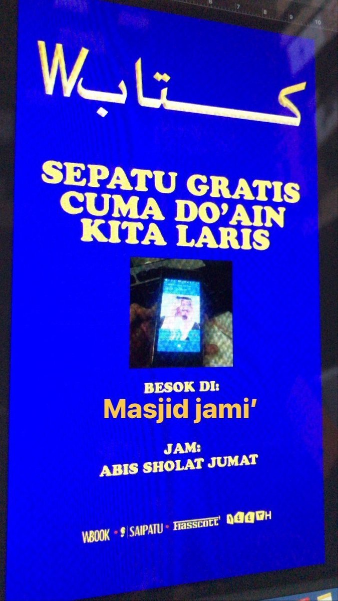 wbookid's tweet photo. Sepatu gratis. Mari merapat yang mau https://t.co/GtBRmLpd7d