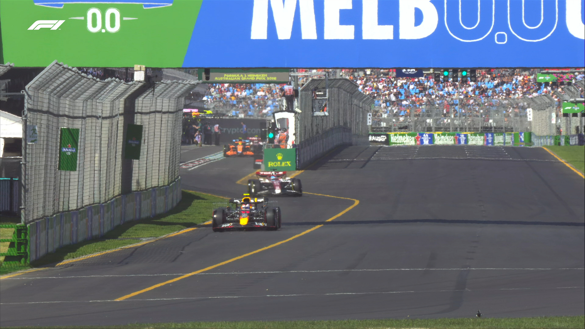 Początek 1. treningu przed Grand Prix Australii