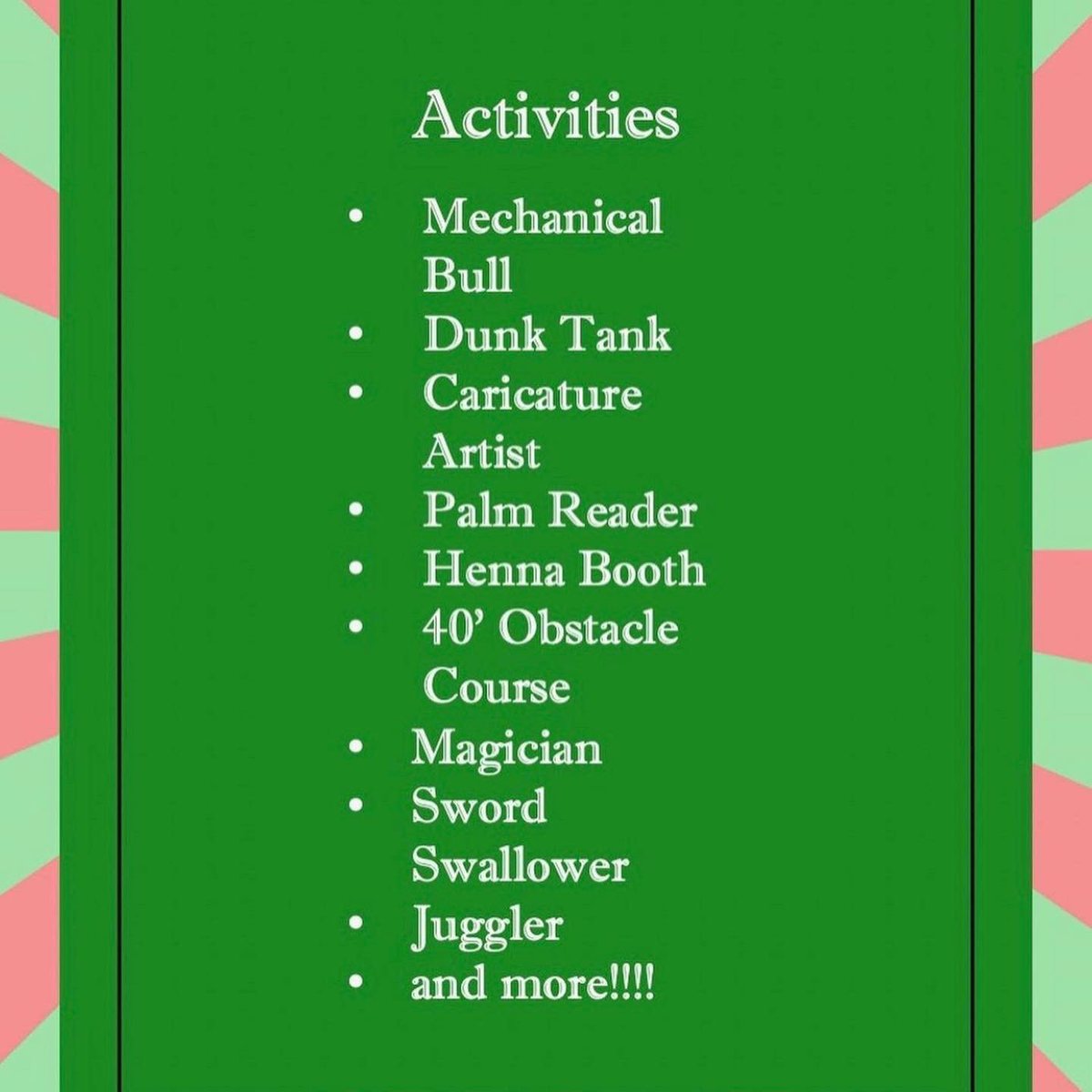 We are proud to sponsor the 83rd annual Sigma Sigma carnival! Stop by this Saturday 4/9 from 6-10 PM at Sigma Sigma Commons! We hope to see everyone there😁