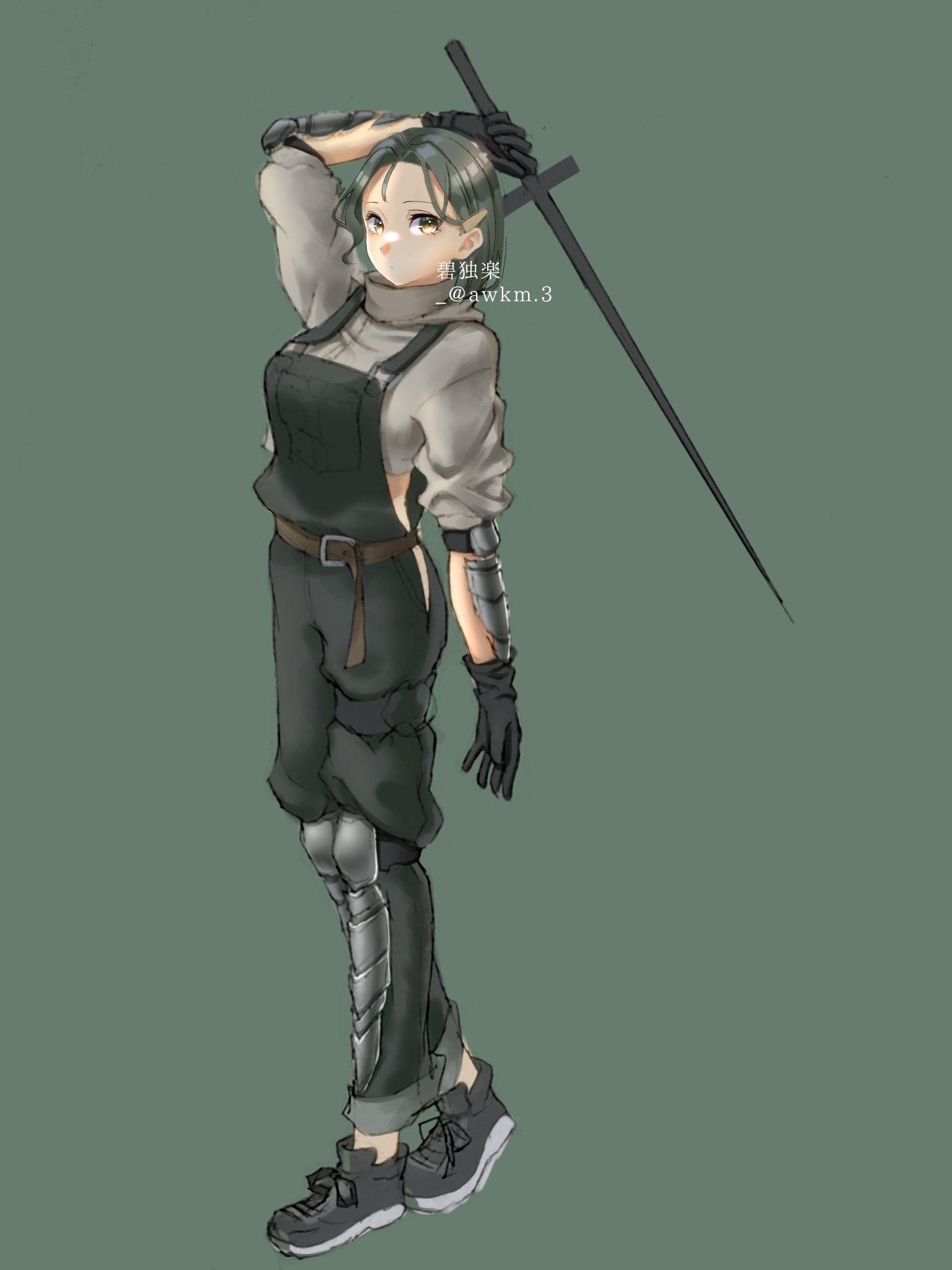 碧独楽 戦闘系女の子 作画ミスは見逃して 剣めんどくさくなって陰塗ってないです笑 デジタル オリジナル イラスト アイビス 女の子 Illust Illustlation Art Ibis T Co Qva4gonl1w Twitter