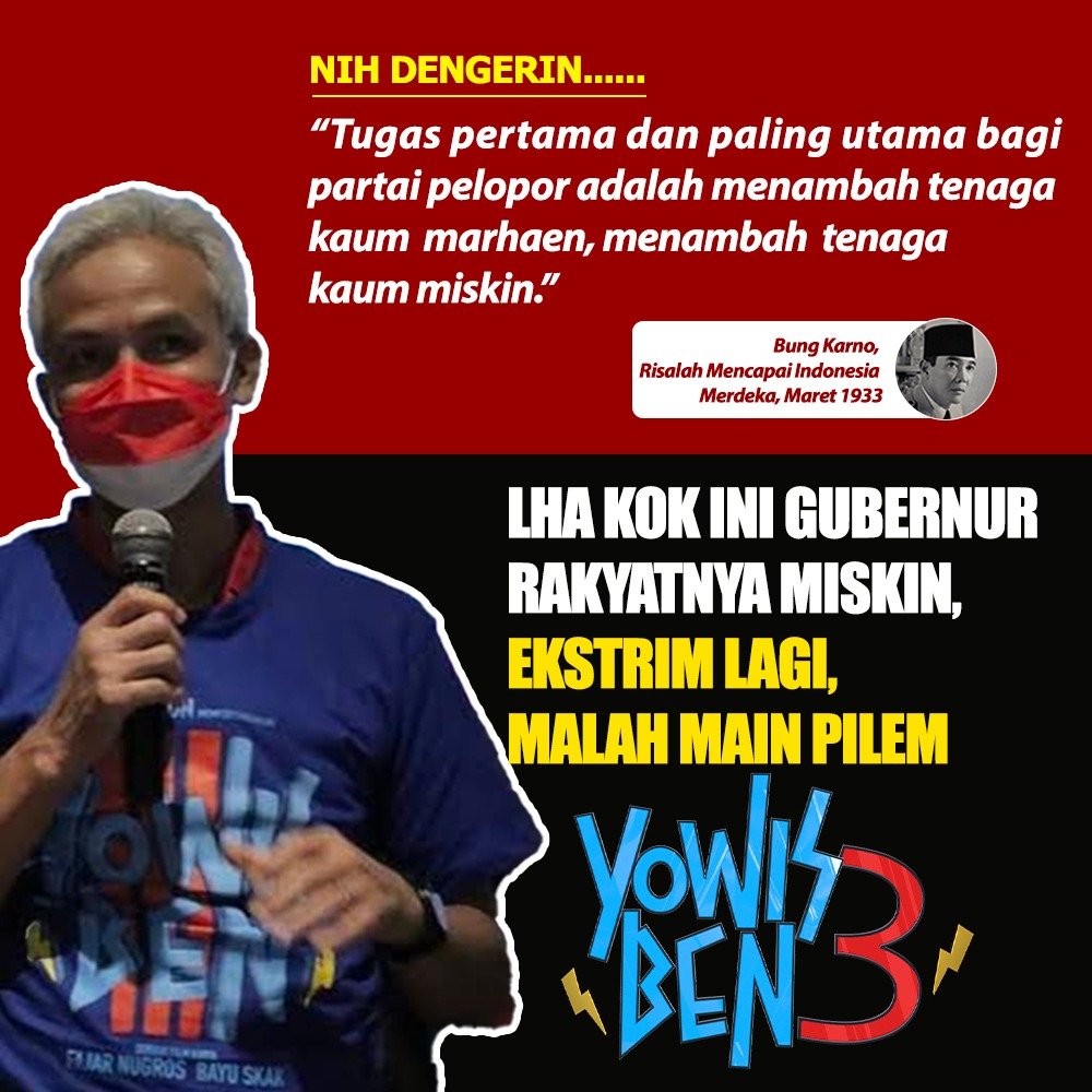 PGoeang's tweet photo. Klo gubernur ini cuma menambah jumlah kaum miskin.. 
#GanjarPencitraan
#GanjarRaKerjo
#JatengKereYoWisBen https://t.co/4FkVV8HYa8