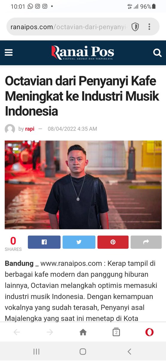 Semangat pagi guys....hari ini teman kita Octavian rilis di semua platform music digital favorit kamu...jangan lupa stream yaa...dan beritanya hari ini tayang di 50 media online indonesia...