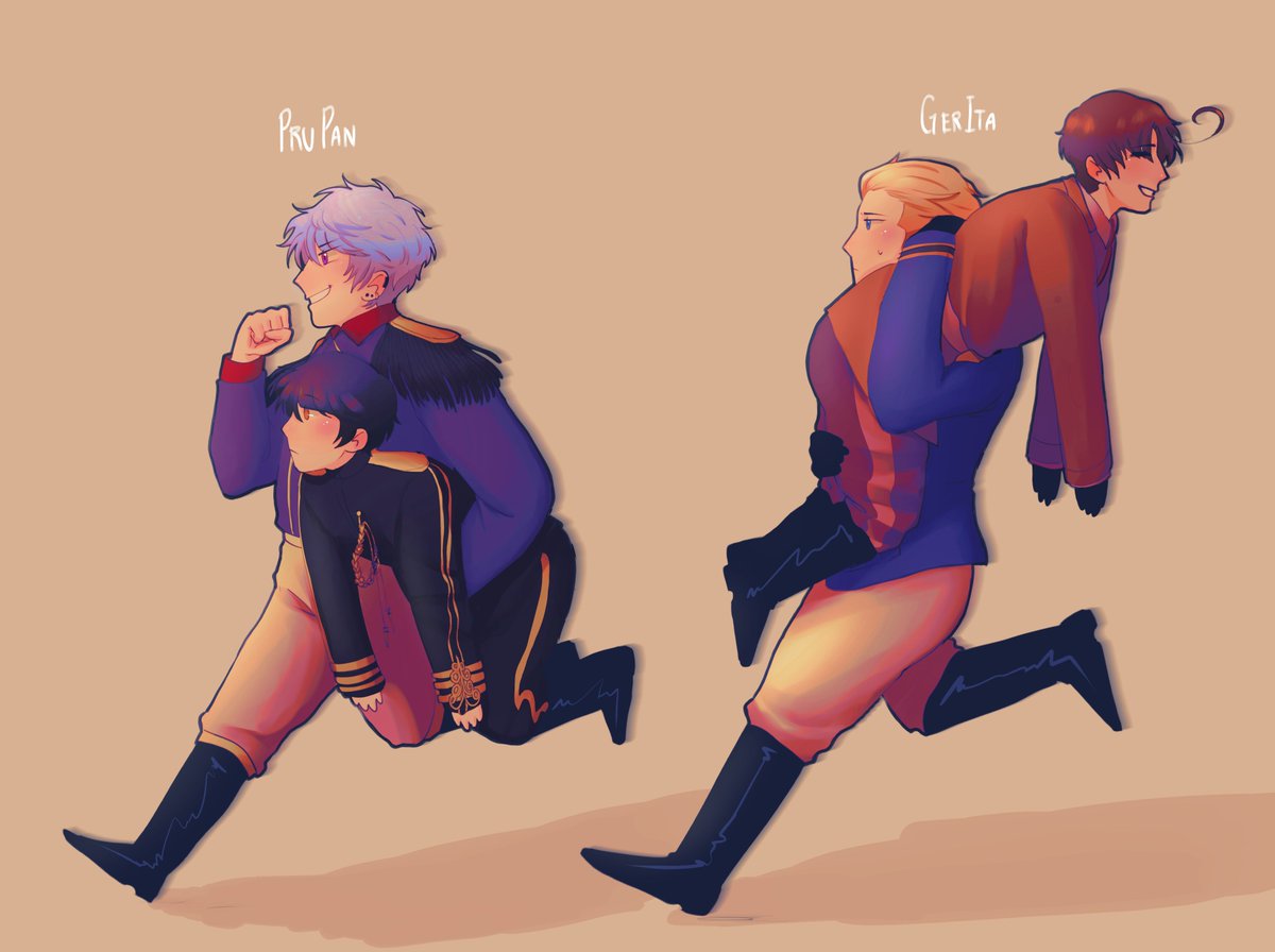 IronicOrange's tweet photo. getting carried by their bfs
#prupan #gerita #ヘタリア #ヘタリアWS https://t.co/KT4IctYKtF