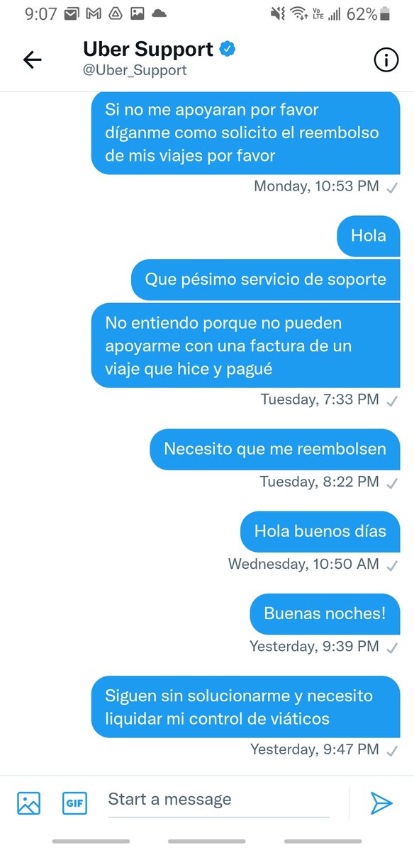 iturraldeml's tweet photo. Increíble su nivel y calidad de servicio @Uber_Support https://t.co/9JmzVRejVM