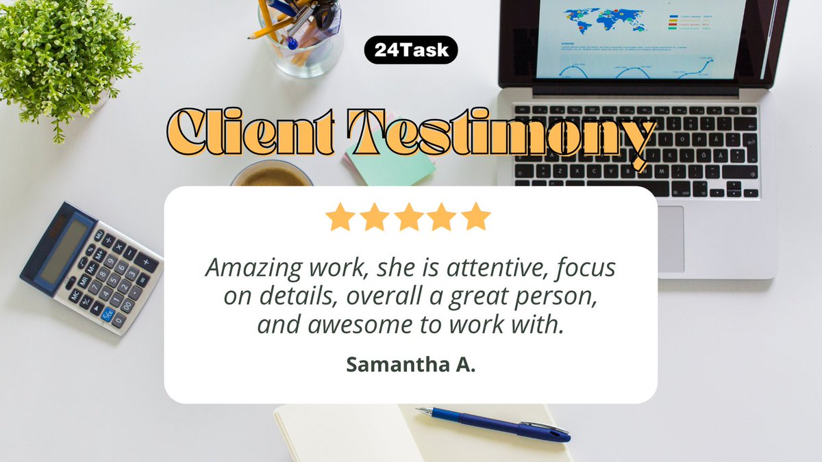 samdaniels2019's tweet image. An amazing review from our client.

Thank you Samantha for sharing your experience.

24Task
24task.com

#24task #clientreview #testimonial #Review