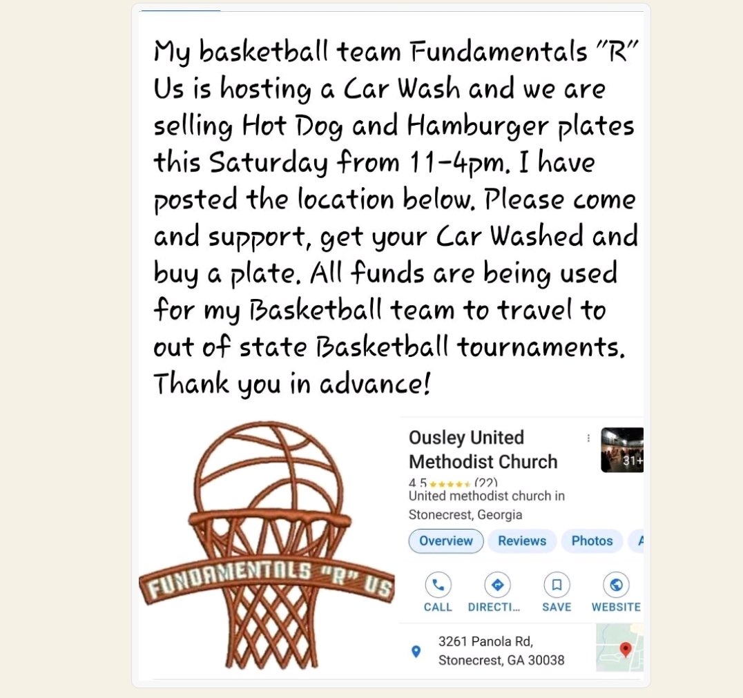 Come out and support!