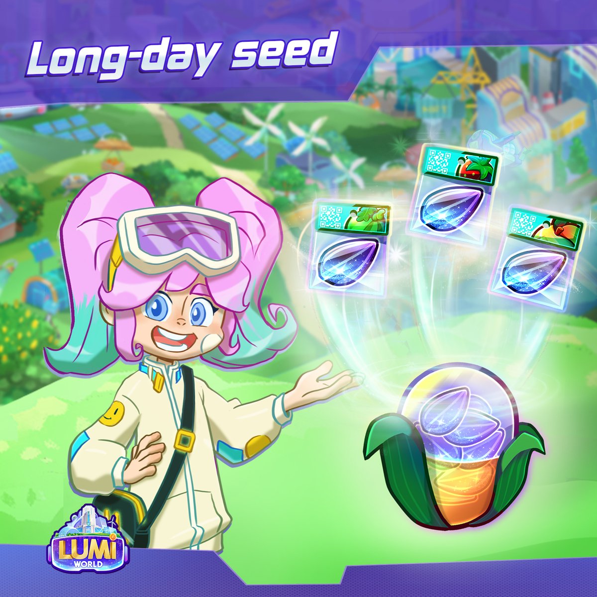 LumiworldGame's tweet photo. 🌳LONG DAY SEED

✳️These long-day plants are NFT trees. While you can only grow plants and crops with Short Day seeds that require you to buy more seeds for the next sowing cycle.

#nft #lumiworld #cryptogame #playtoearn #gamefi #metaverse #P2E #nftgame https://t.co/CcPc2M5zXj