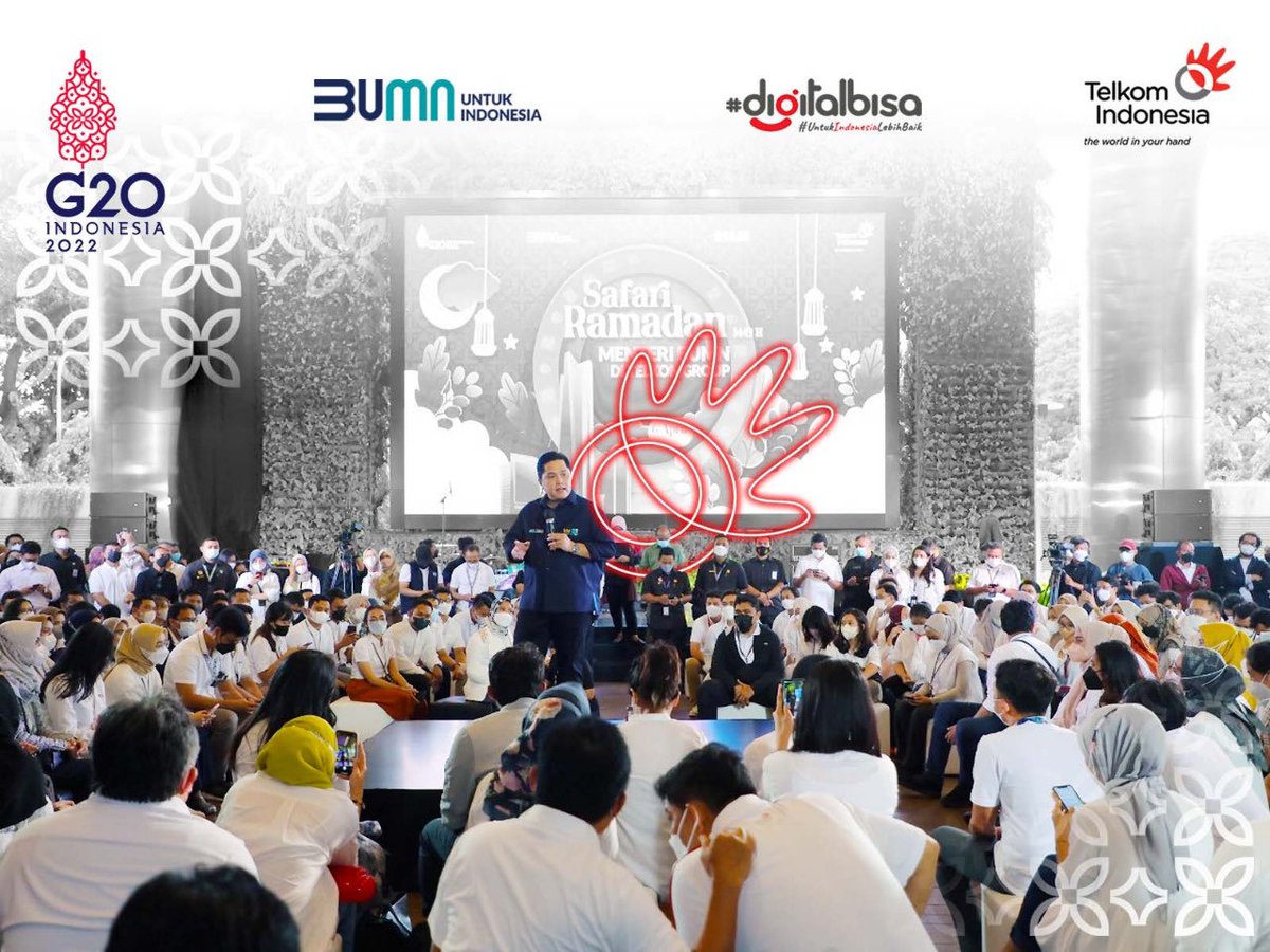 TelkomIndonesia's tweet photo. Safari Ramadan Menteri BUMN di TelkomGroup
Motivasi Milenial sebagai Talenta Masa Depan Bangsa Hingga Penyerahan Santunan 1.000 Anak Yatim https://t.co/3lndABf7tP