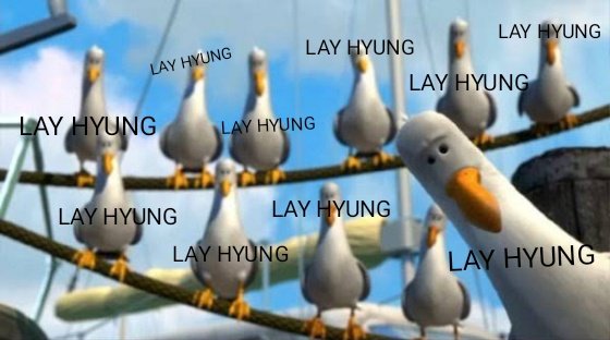 kyungsooocutie's tweet photo. Lay: Yeoboseo
the rest of the exo members: https://t.co/hg0g6clU96